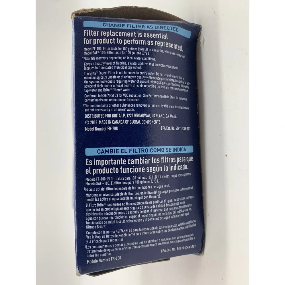 BRITA Faucet Replacement Filter 2-PACK‎ FR200 060258363111
